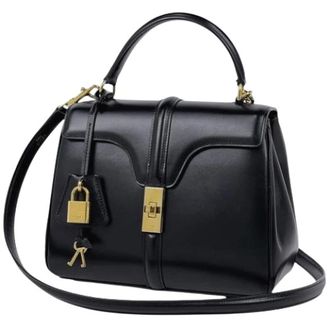 Celine Pre-owned Vintage Handtas - Dames - Pre-owned - Zwart - Maat: ONE Size Zijde