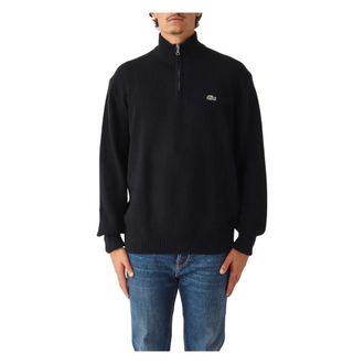 Lacoste Truien & Vesten, Heren, Blauw, 3Xl, Wol, Zip Turtleneck Pullover