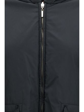 Max Mara Womens Reversible Padded Parka Black Outer: Polyester Puffer Jackets
