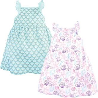 Hudson Baby 2Pk Sleeveless Dress in Sea Shells at Nordstrom, Size 0-3M