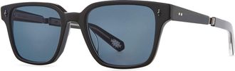 Garrett Leight ROLAND S BK-GM/SFLBLU Mens Sunglasses Black Size 52