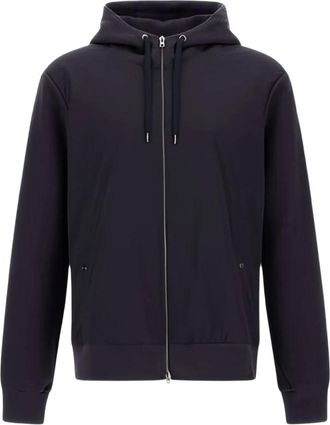 Herno Hoodies & sweatvesten, Heren, Blauw, XL, Blauwe Winterjassen