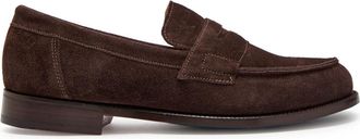 Grenson Epsom Suede Loafers - Brown - 9.5 (IT43.5 / UK9.5)