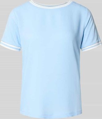 More & More More & More T-Shirt aus Viskose-Elasthan-Mix mit Rundhalsausschnitt in Hellblau, Gr&ouml;&szlig;e 34