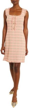 Misook Fringed Sleeveless A-Line Dress in Pink at Nordstrom Rack, Size Medium