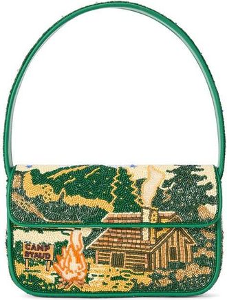 Staud Tommy Beaded Shoulder Bag in Camp Staud at Nordstrom