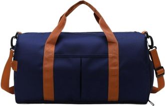 Generic Large capacity travel bag, luggage, dry wet separation, Compatible For sports, weekend vacations, and leisure use(Blue)