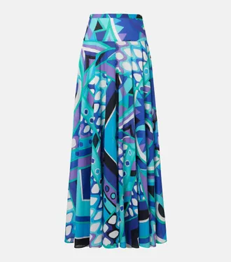 Pucci Vivara cotton maxi skirt