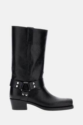 PARIS TEXAS Black Leather Boots
