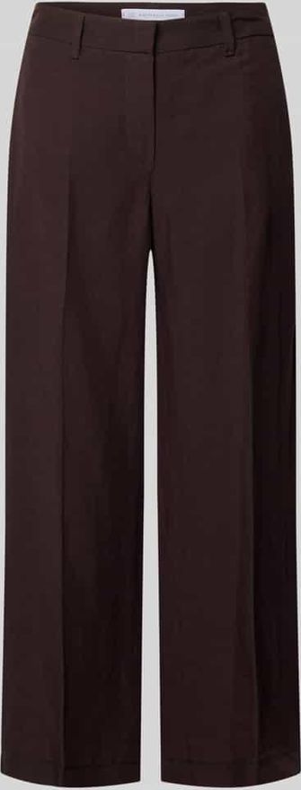Raffaello Rossi Stoffhose mit B&uuml;gelfalten Modell OLESSA in Dunkelbraun, Gr&ouml;&szlig;e 32