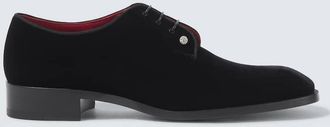 Christian Louboutin Chambeliss velvet Derby shoes