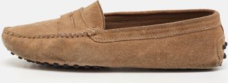 Tod's Tods Brown Suede Slip On Loafers