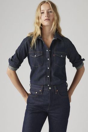 Levi's Falda Linen+ Denim Iconic Western - Mujer - 2XS - Azul / Todays News