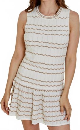 dh New York Delilah Dress In Cream Combo