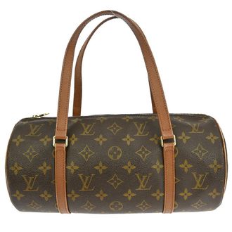 Louis Vuitton Papillon Handbag Monogram Canvas Brown Canvas Handbag (Pre-Owned)
