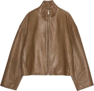 Remain Bonded Leather Jacket - Brown