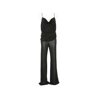 Andamane Carla Draped Cowl-neck Jumpsuit