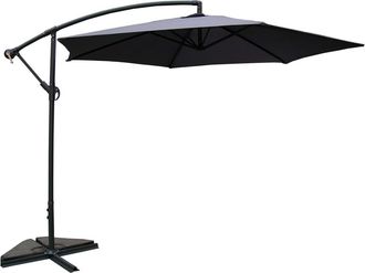 Concept Usine Parasol excéntrico Ø 300 cm gris