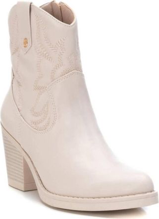 Xti Womens Italian Western Booties In Ice