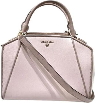 Michael Kors Pre-owned Handbags, female, Beige, Size: ONE SIZE Pre-owned Leather 2way Bag