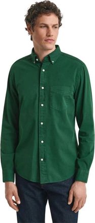 GANT Chemise coupe regular - Heren - Casual Overhemden - Groen - XL - Polyester - Overhemden