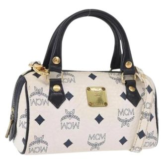 MCM Pre-owned Mini Bag - Dames - Vintage Mini Tas - Wit - ONE Size - Leer - Vintage