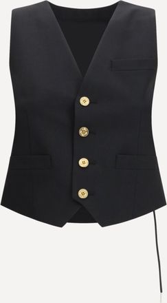 sacai Gilet in twill Woman 1