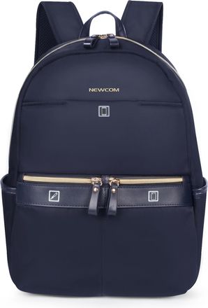 Infinity Leather Rugzak 40 x 30 x 14 cm Blauwe handbagagekoffer voor onder de stoel voor Ryanair, Easy Jet