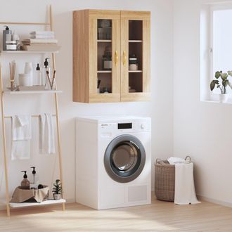 vidaXL Armario De Pared Roble Sonoma 69,5x34x90 Cm Vidaxl