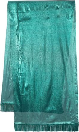 Maria Lucia Hohan Gio pleat-detail silk scarf - women - Silk - One Size - Green