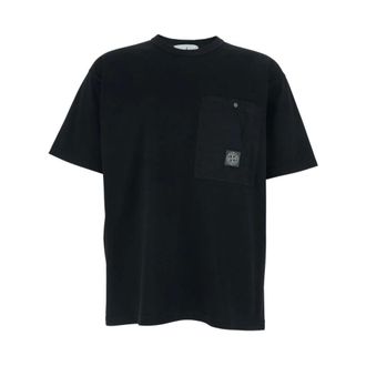 Stone Island T-Shirts, male, Black, Size: 2XL Stone Island T-shirts and Polos Black