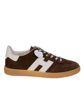 Hogan Low-Top Suede Sneakers with Contrasting Leather Details