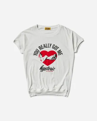 Hysteric Glamour Women s Music Lover T-Shirt White
