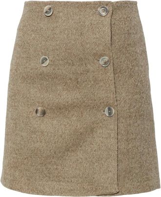 By Malene Birger Gonna in lana Lima - - Skirts - Donna - Beige - L
