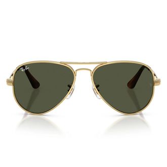 Ray-Ban Sunglasses Rb3925 001/31 Aviator Max Gold Arista/Green Unisex