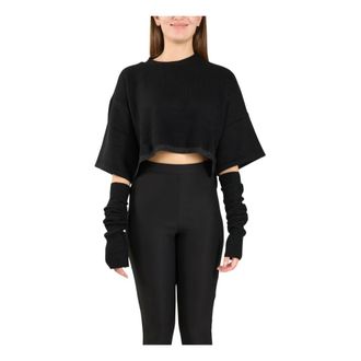 Pinko Pinko, Truien & Vesten, Dames, Zwart, M, Wol, Kasjmier wollen trui Sorbato model