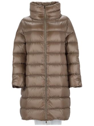 Herno Matilde Padded High Collar Polyamide Down Coat