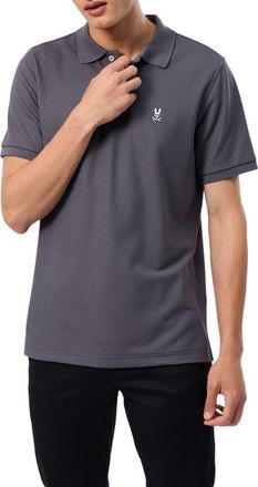 Psycho Bunny Tempest Classic Piqu&eacute; Polo in Blackened Pearl at Nordstrom, Size 5