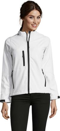 SOLS Dames/Dames Roxy Soft Shell Jas (Wit)