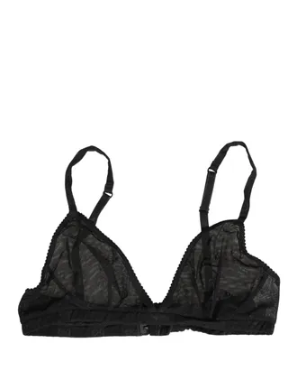 Dolce & Gabbana Womens Black Nylon Stretch Soft Cup Brassiere Underwear Elastane Clothing