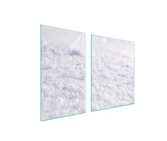OEM Piatto E Tagliere In Vetro 100x52 Bianco