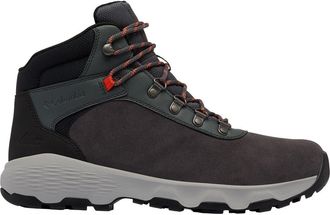 Columbia Mens Newton Wander Hiking Shoe, Dark Grey/Red Quartz, 7.5 Wide
