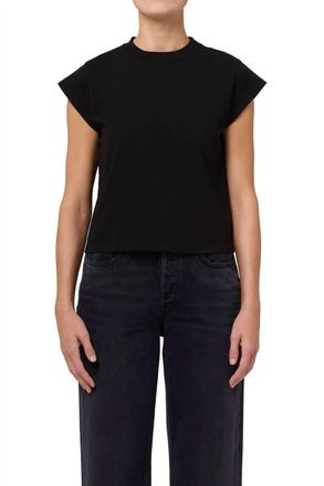 A Gold E Bryce Tee In Black