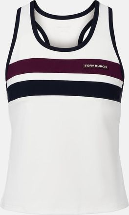 Tory Burch Striped jersey tank top