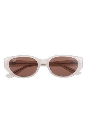 Ray-Ban 55mm Pillow Sunglasses in Opal Beige at Nordstrom Rack