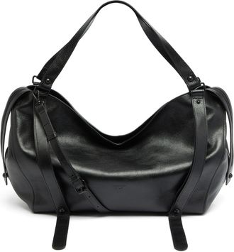 Diesel D-One-Large top-handle bag in leather - Handbags - Unisex - Black