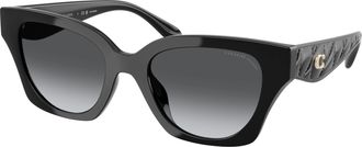 Coach Polarized Grey Gradient Cat Eye Ladies Sunglasses HC8418U 5002T3 53