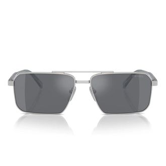 Prada Sunglasses Pra57 S 1 Bc175 Silver/Dark Gray Unisex