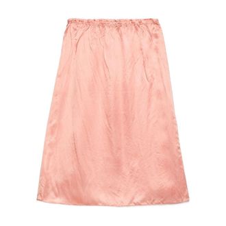 Prada Elasticated-waist Silk Skirt