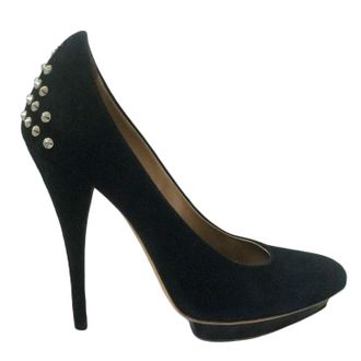McQ by Alexander McQueen McQ Black Studded Suede Pumps Size 38